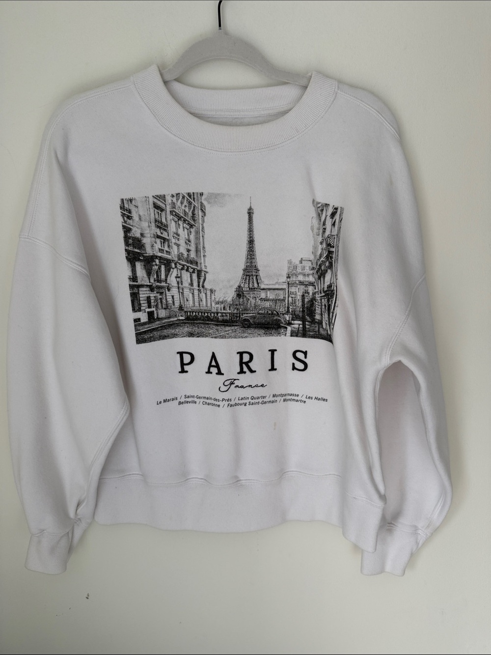 Abercrombie Paris oversized sweatshirt